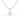 14K Gold 4 Prong Double Claw SI-1 Diamond Pendant With 16" Cable Necklace