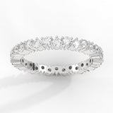 14K Gold Round 3 Prong Setting SI-1 Diamond Eternity Ring