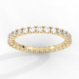 14K Gold Round 4 Prong Setting SI-1 Diamond Eternity Ring