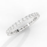 14K Gold Shared Prong Setting SI-1 Diamond Eternity Ring