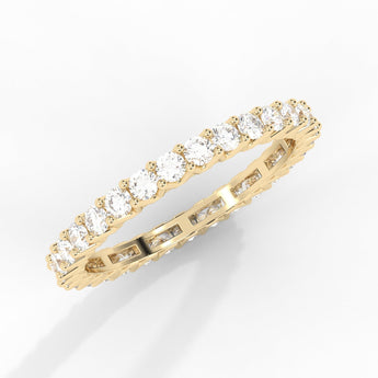 14K Gold Shared Prong Setting SI-1 Diamond Eternity Ring