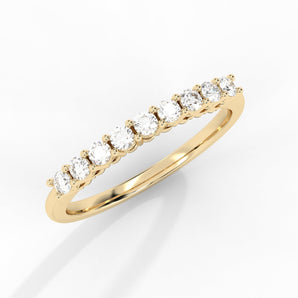 14K Gold Anniversary Setting SI-1 Diamond Eternity Ring