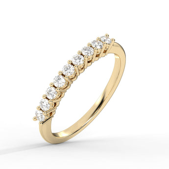 14K Gold Anniversary Setting SI-1 Diamond Eternity Ring